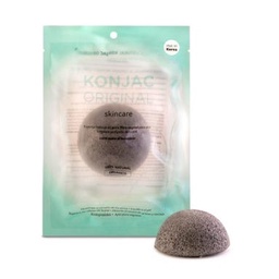 Esponja Facial Konjac con Cenizas de Bambú