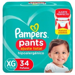 Pañales Pampers Confort Sec Pants Talle Xg X34un