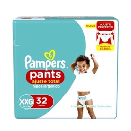 Pañales Pampers Confort Sec Pants Talle Xxg X32un