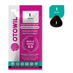 Coloración en Crema Otowil Argan Negro X50gr