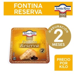 Queso Fontina Reserva Trozado Santa Rosa 1 kg.