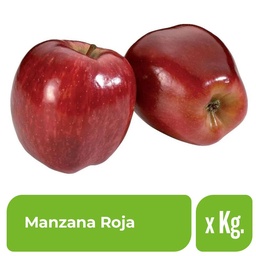 Manzana Roja Comercial en Bolsa Malla x 1 kg.