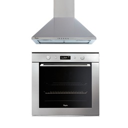 Combo Whirlpool Horno Electrico y Campana 60 cm