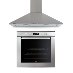 Combo Whirlpool Horno Electrico y Campana 90 cm