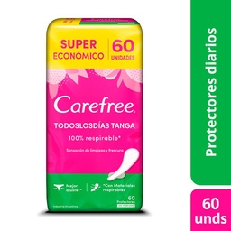 Protectores Diarios Carefree Tanga 60 Ud.