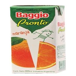 Jugo Listo con Vitaminas Naranja Baggio 200 ml