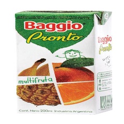 Jugo Listo Multifrutas con Vitaminas Baggio 200 ml