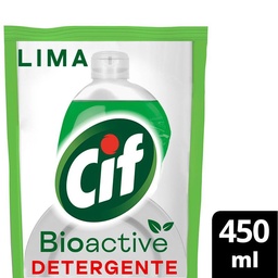 Lavavajilla Bioactive Lima Repuesto Cif 450 ml.