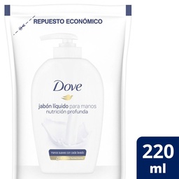 Jabón Líquido para Manos Dove Original 220 ml Refill