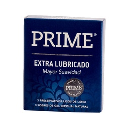 Preservativo Prime Extra Lubricado 3 un.