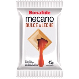 Chocolate con Leche Relleno con Dulce de Leche Mecano Bonafide 45 gr