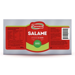 Salamín Piamontesa Picado Grueso con Piel 150 gr.