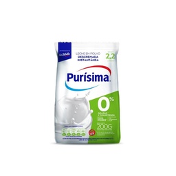 Leche en Polvo Descremada con Vitamina A y D Purisima 200 gr.