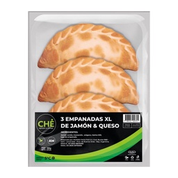 Empanadas Facilitas Jamón y Queso Xl 3 un.