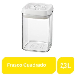 Frasco Cuadrado 2,3 lt Lock 1 Ud.