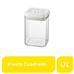 Frasco Cuadrado 1,7 lt Lock 1 Ud.