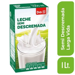 Leche Semi Descremada Dia Larga Vida 1 lt.