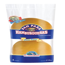 Pan de Hamburguesa El Chacarero 210 gr.