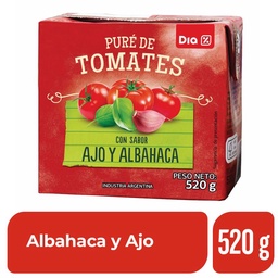 Puré de Tomate Dia Sabor Albahaca y Ajo 520 gr.