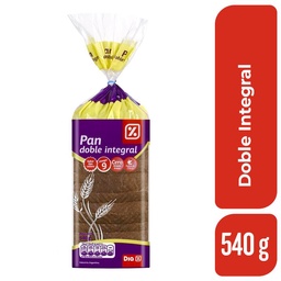 Pan de Molde Doble Integral Dia 540 gr.