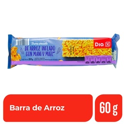 Barra de Arroz Maní y Miel Dia 60 gr.