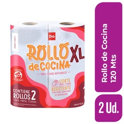 Rollo de Cocina 120 Paños 2 Ud.