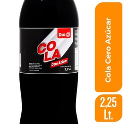 Gaseosa Cola Dia Cero Azúcar 2,25 lts.