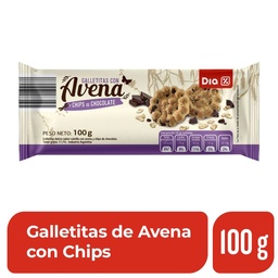 Galletitas Avena con Chips de Chocolate Dia 100 gr.