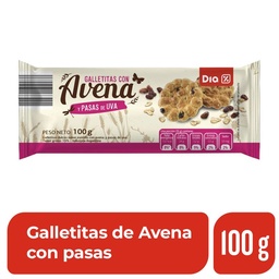 Galletitas Avena Dia con Pasas de Uva 100 gr.