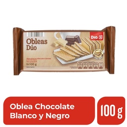 Obleas Dia Chocolate Blanco y Negro 100 gr.