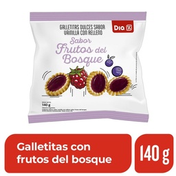 Galletitas Dulces Dia Vainilla con Frutos Del Bosque 140 gr.