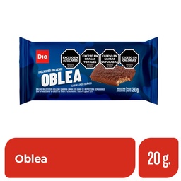 Oblea Bañada en Chocolate Dia 20 gr.