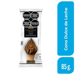 Helado Cono Dulce de Leche Delicius 85 gr.