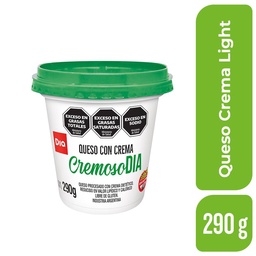 Queso Cremoso Light Dia 290 gr.