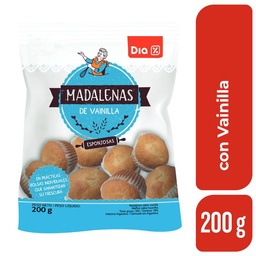 Madalenas Dia con Vainilla 200 gr.