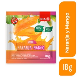 Jugo en Polvo Dia Naranja y Mango 18 gr.