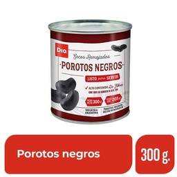 Porotos Negros Secos Remojados Dia 300 gr