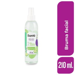 Tonico Bruma Facial Hidratante con Pepinos y Algodón Bonte 200 ml.