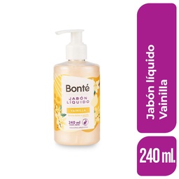 Jabon Liquido Manos Vainilla Bonte 240 ml.