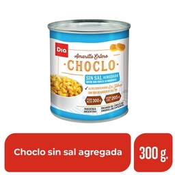 Choclo Amarillo Sin Sal Dia 300 gr