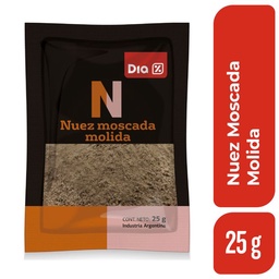 Nuez Moscada Molida Dia 25 gr.