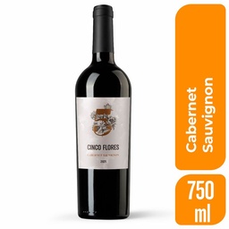 Vino Tinto 5 Flores Cabernet Sauvignon 750 ml.