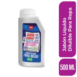 Jabon Liquido Ropa Diluible Doypack Dia 500 ml.