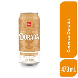 Cerveza Dorada Lata Dia 473 ml.