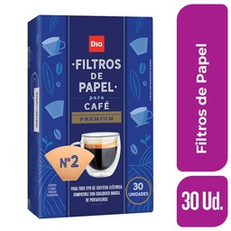 Filtro de Cafe Dia 30 Ud.