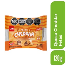 Queso Cheddar Fetas Dia 120 gr.