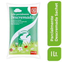 Leche Parcialmente Descremada Dia Sachet 1 lt.