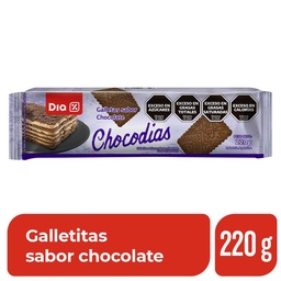 Galletitas Chocodias Dia 220 gr.