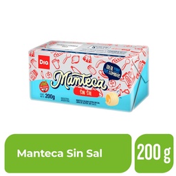 Manteca Sin Sal Dia 200 gr.