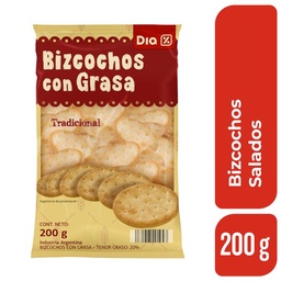 Bizochos de Grasa Dia 200 gr.